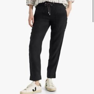 Cecil just natural 10% linen pants style Tracey elastic waist Sz Medium